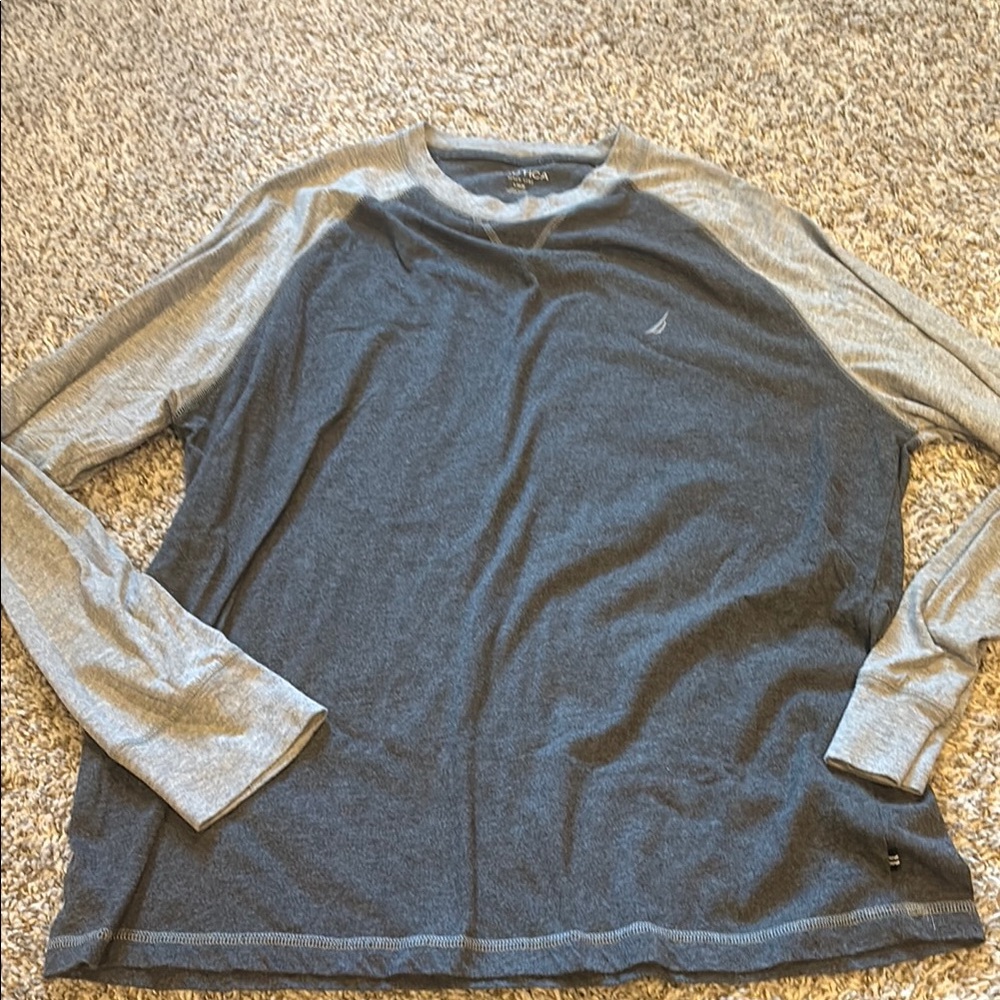 Men's Nautical Long Sleeved Baseball Tee